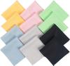 12pcs 15x18cm Microfiber Cleaning Cloths Thickened Eyeglass Wipe Cloth Eye Glass Cleaner Lint Free for Cell Phones Screen Lens