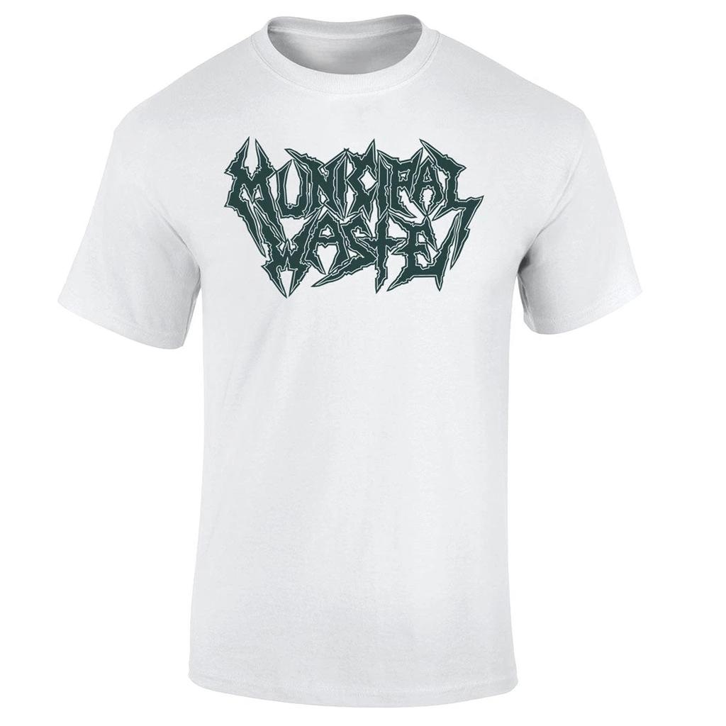 Municipal Waste Thrash Band Grafik Baumwoll-T-Shirt Herren Damen Kurzarm Print T-Shirt Baumwoll-Tops Mode Marke Sommer-Tee