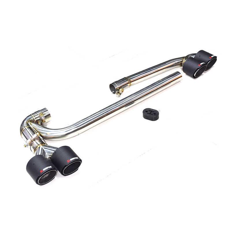 BMW X3/X4 Exhaust Modification: Dual Square Outlet Tailpipe F25/F26, Stainless Steel Carbon Fiber Tips