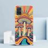 Boho Hippy Mushroom Sunrise Soft Cover for Samsung Galaxy A12 A22 A32 A52 A72 A02S Phone Case Note 20 Ultra 10 S10 Plus A51 A71