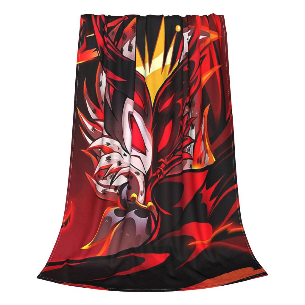 Flannel Throw Blanket Helluva Boss Stolas Animated Horror Musical Warm Blankets Soft Bedding for Bed Living Room Picnic Sofa