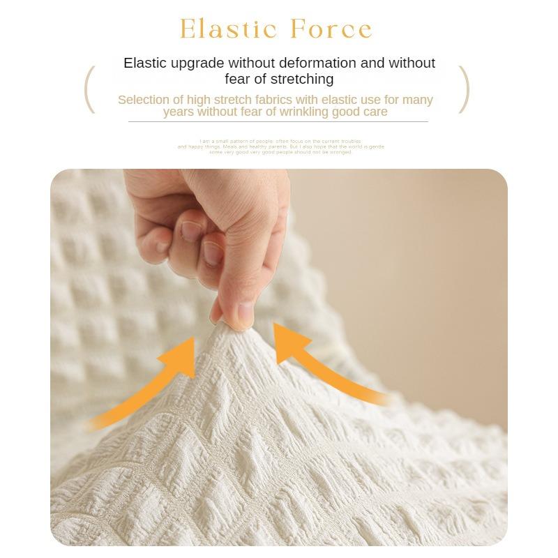 Elastic and Minimalist Dining Table Chair Cover Versatile and Non Slip Household Thickened Bubble Wrap Curved Chair Cover