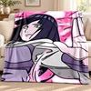 Hyuga Hinata blanket Flannel Blanket Soft Cozy Plush Throw for Sofa Bed Lightweight Home Decoration Outdoor camping