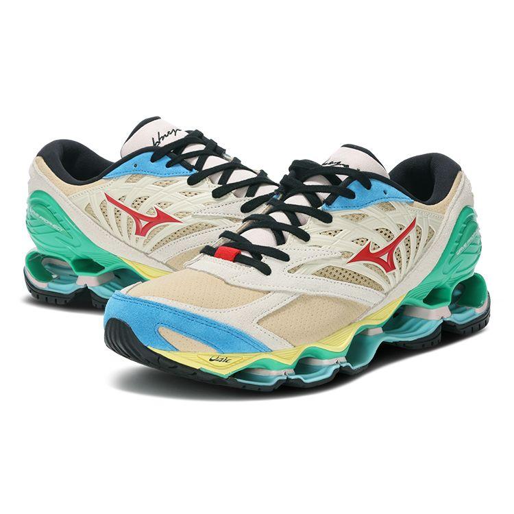 Hiroshi Nagai x Mizuno Wave Prophecy LS Pustynia Mojave Czerwony Wysokiego Ryzyka Buty Unisex Tan D1GA241201