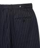 NOIRER Classic Wide Straight Slacks (Stripe Navy)