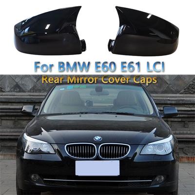 BMW için E60 E61 2 adet Dikiz Aynası kapatma kapakları Trim Kabuk Çerçeve 5 Serisi 520i 520d 523i 525d 530i 530d 535i 540i LCI