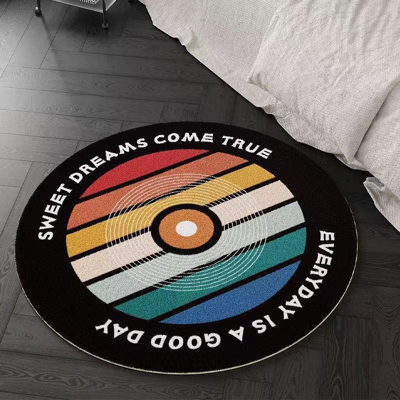 E-sports Circular Carpet Home Decor Living Room Dirt Resistant Carpet Bedrooms Study Children's Rocking Chairs Anti Slip Pads