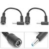 2Pcs Power Adapter Converter Cable 7.4x5.0mm Female To 4.5x3.0mm Male Bent Tip with Pin for HP Ultrabook