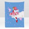 anime CCardcaptor SSakura Throw Soft Flannel Blanket for Bed Bedroom Sofa Picnic Throw Skinfriendly Breathable Gift Cover