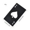 Stainless Steel Bottle Opener Spade A Shape Poker Design for Home Party Decoration
