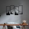 Metall-Wanddekoration mit Bergwald-Design für Zuhause