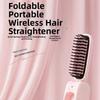 Foldable Mini Straight Hair Brush Portable Portable Hair Straightener Bangs Curling Iron  for Home
