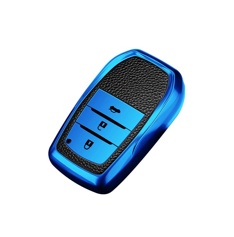 2/3 Tasten TPU Leder Auto Schlüsselhülle für Toyota Yaris Prius Camry Corolla Avensis Verso Prado REIZ Crown RAV4 C-HR Aygo Scion TC IM