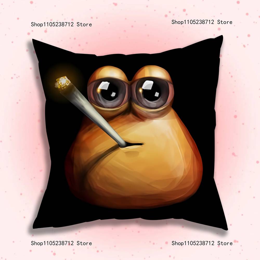 My Pet Alien Emo Noteit Pou Pillowcase Pillowslip Cushion Plush Boys Girls Cartoon Anime Kawaii Decoration Birthday Cute Gifts
