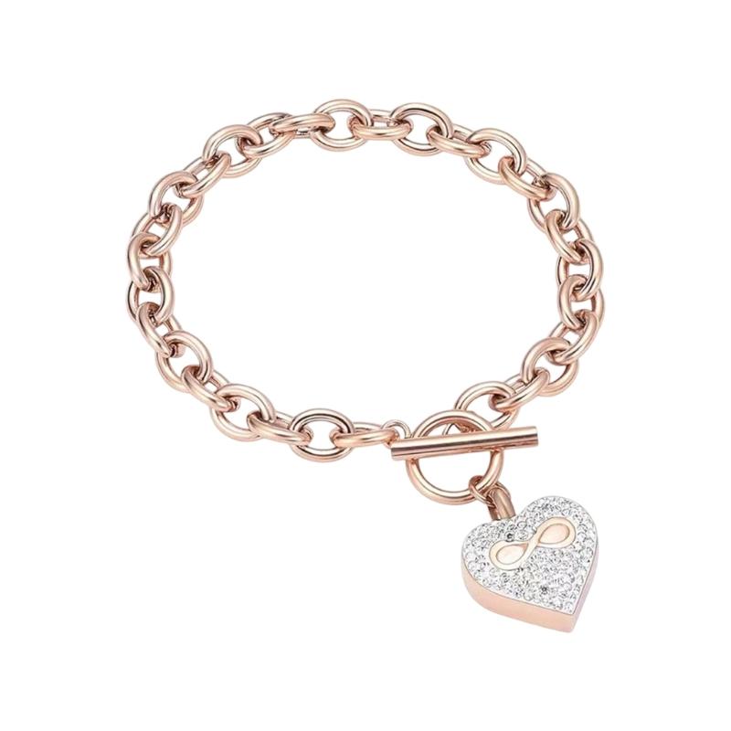 Heart Shape Cremation Urn Bracelets Pet Memorials Bracelets Jewelry Bracelets for Cremation Ashes
