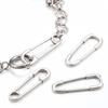 2Pcs Stainless Steel Integrated Paper Clip Shaped Pendant for Jewelry Making Supplies DIY Necklace Bracelet Accessories Findings