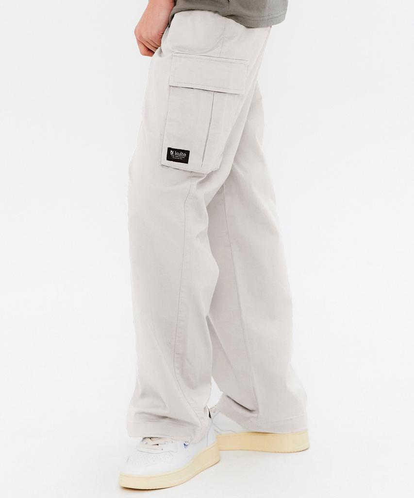 KULTE Wide Cargo Pants Stone