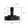 Conversion Tripod Mount Adapter 1/4 to 1/4 inch Screw Adapter Tripod Screw Camera Screw Plate Screw