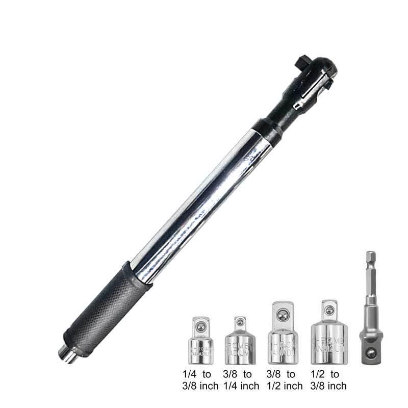 1 Satz Knarrenschlüssel Hohes Drehmoment Auto Reparaturwerkzeug Offset Schlagverlängerungsschlüssel 1/2 Manuell Automatisch All-in-One 4 Adapter