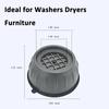 4Pcs Washer Vibration Dampening Pads Anti Slip Shock Absorber Feet Reduce Noise & Walking Stabilizer for Washing Machine Dryer