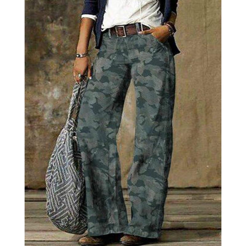 Pantaloni mimetici da donna larghi e americani con stampa retrò acquista in  modo economico — spedizione gratuita, recensioni reali con foto — Joom