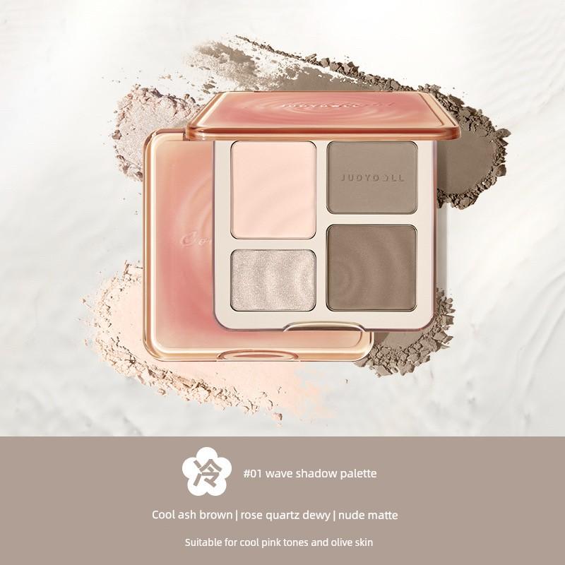 Juduo Orange Blossom Highlighting and Contouring All-In-One Palette Two-Color Matte Brightening 3D Shadow Nose Shadow Blush Powder