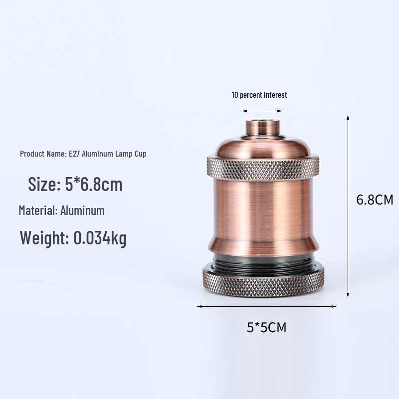 Antique E27 Edison Retro Aluminum Pendant Lamp Holder