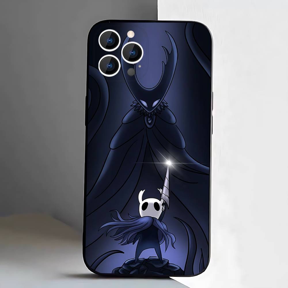 Hot H-Hollow K-Knight Game Phone Case For iPhone 17,16,15,14,13,12,Pro,Max,Plus,E,SE4,Air,Mini Black Soft Box
