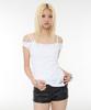ROCKCAKE Off Shoulder Strap Top - White