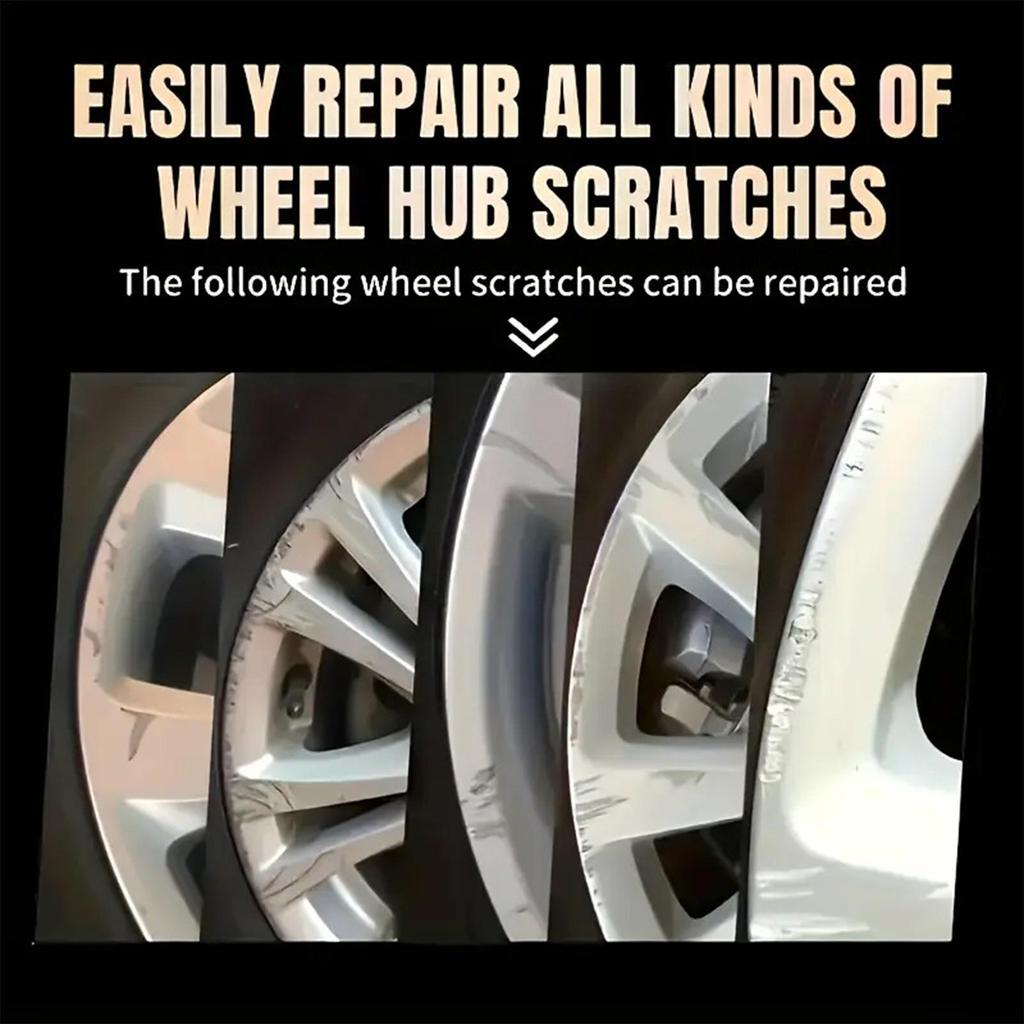 Wheel Repair Kit Wheel Scratch Removal Wax Deep Gloss Grinding Kit For Chrome Metal Aluminum RV Boat Motorcycle Automotive Truck