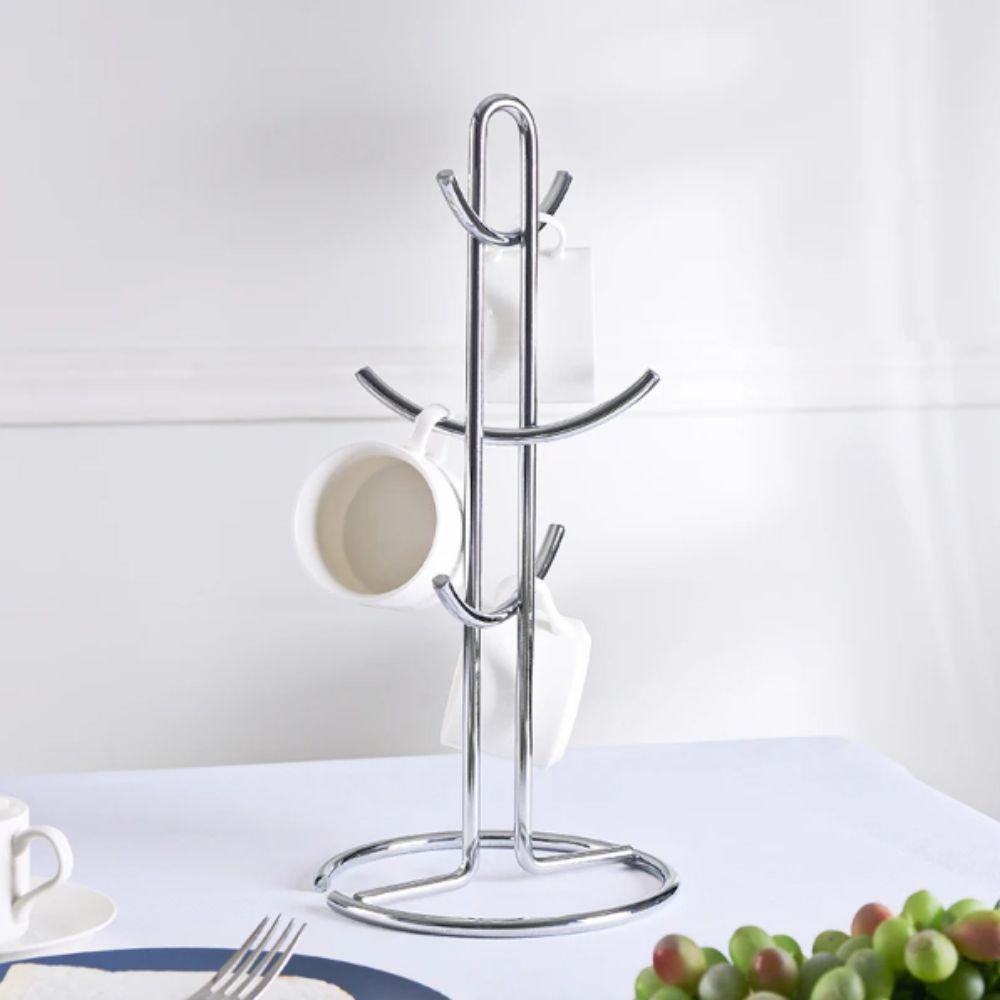 Stainless Steel Water Cup Rack Hanging Design Wine Cup Holder Organizer Kitchen Rack  Household Use