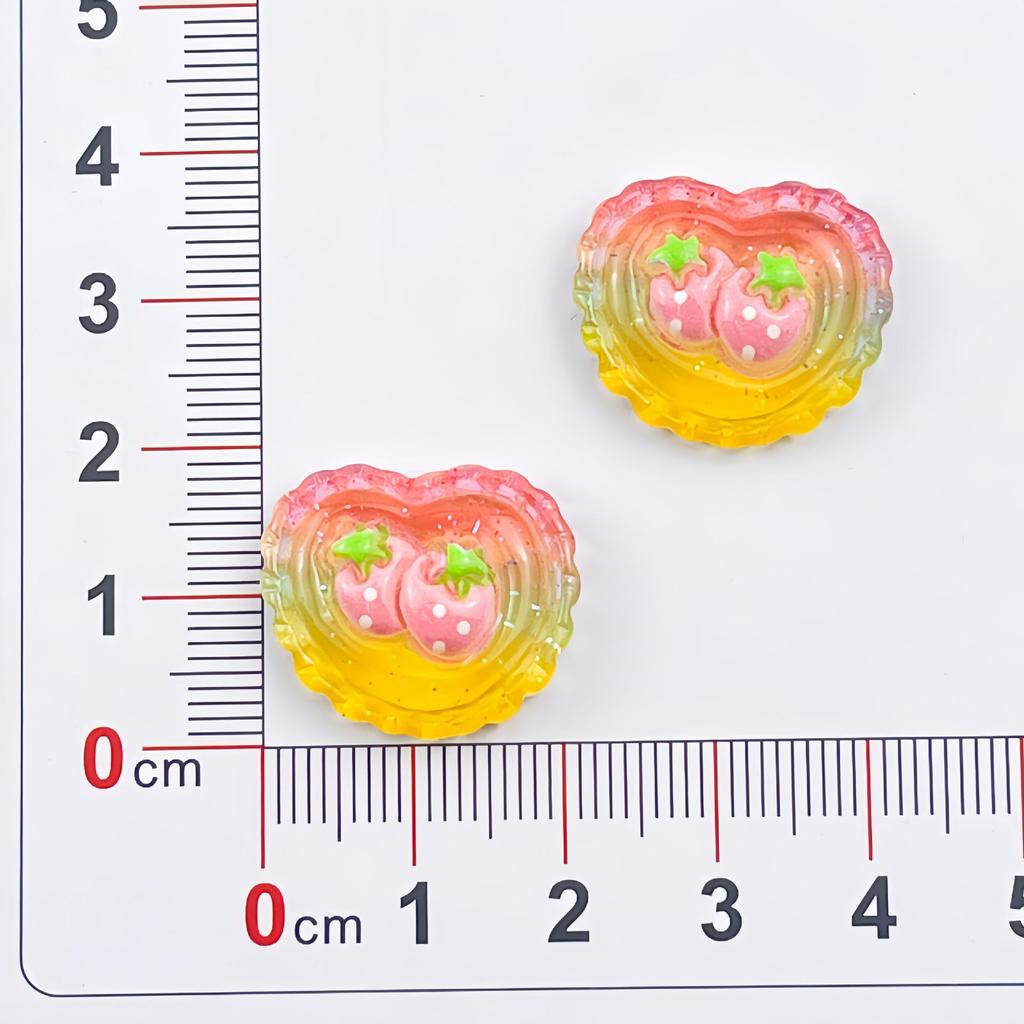 Handmade Transparent Glitter Rabbit Resin Accessories for DIY Phone Cases, Hair Clips, Ties, and Crocs Decorations