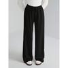 New simple casual pants women's front lace-up sweatpants loose wide-leg long pants