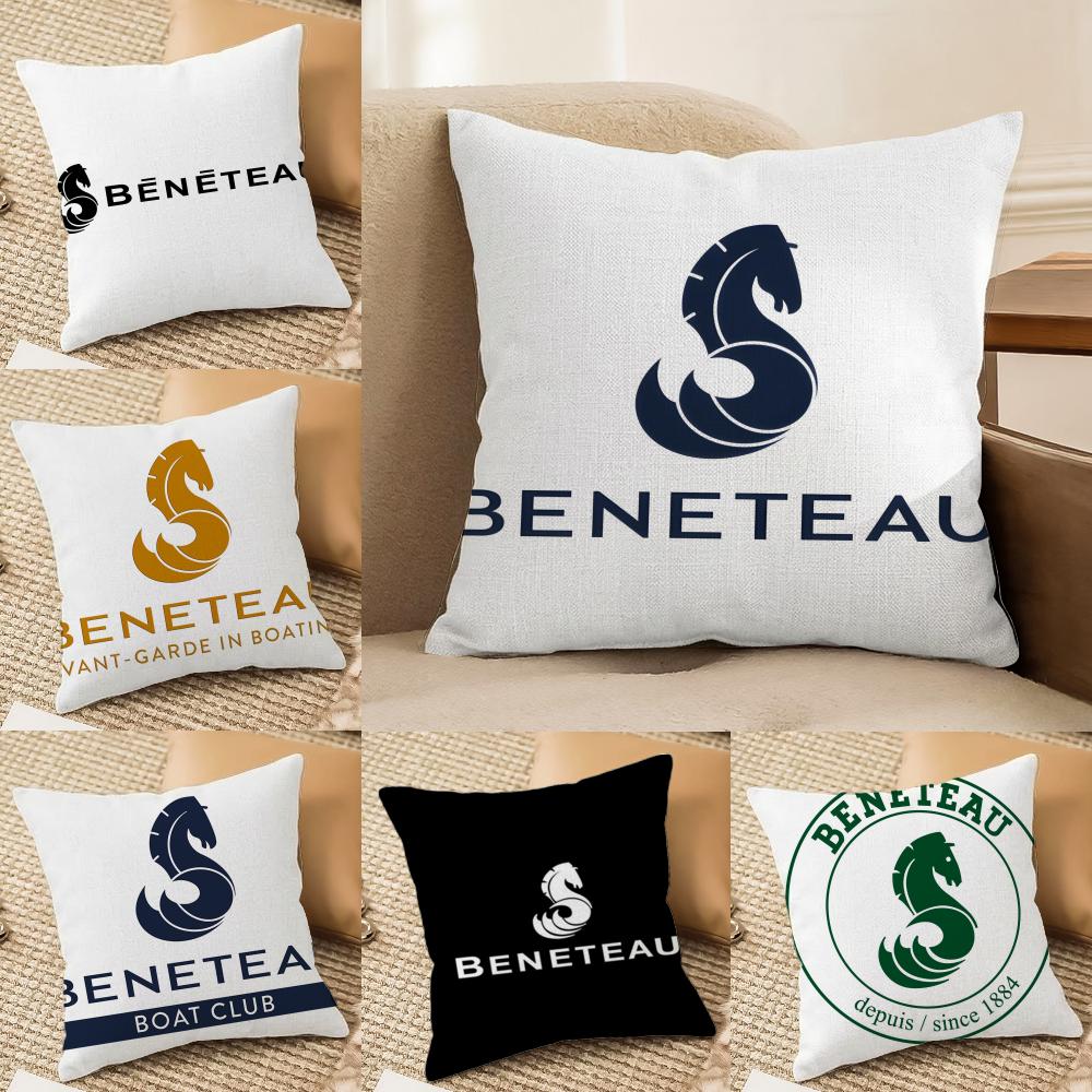 Cartoon BBeneteauS YYachts Pillow Case Pillowcase Doublesided Printed Sofa Cushion Bedroom Headboard