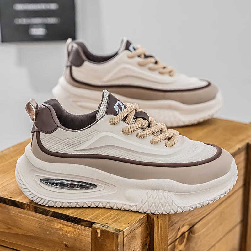 Men's Casual Sports Shoes Fashionable Thick Soled Skateboarding Sneakers Trendy and Comfortable Men's Shoes Suitable Trainer Men