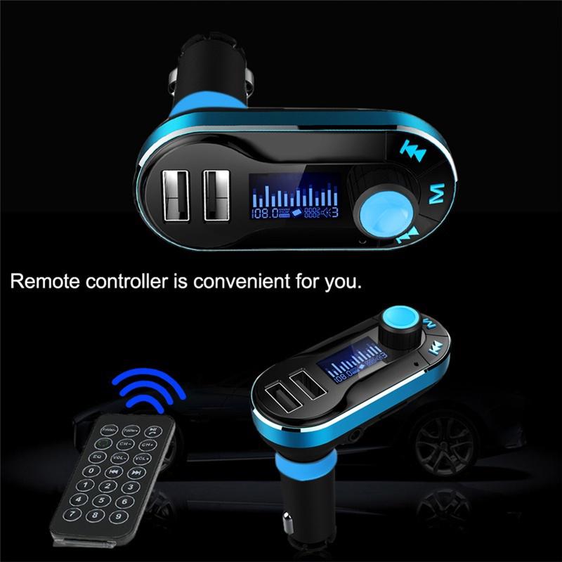 MP3 Přehrávač FM Vysílač Handsfree Nabíječka do Auta Bluetooth AUX Audio Hudební Adaptér