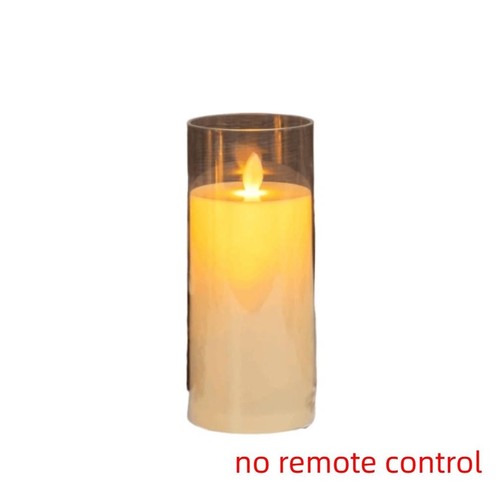 Realistic Flickering LED Flameless Candles Rechargeable Atmosphere Night Lamp  Wedding Party