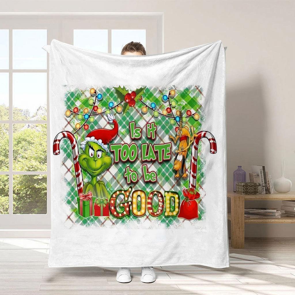 Weihnachtsdeckenbezug, weiche und bequeme Flanelldecke aus Plüschwolle