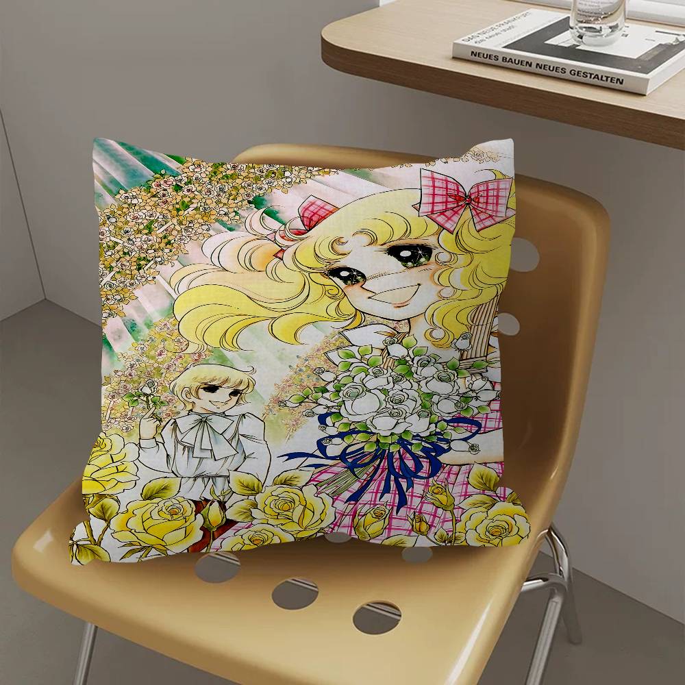 Anime Manga Candy Pillow Cushion Cover Pillowcase Living Room Sofa Home Decor Customized