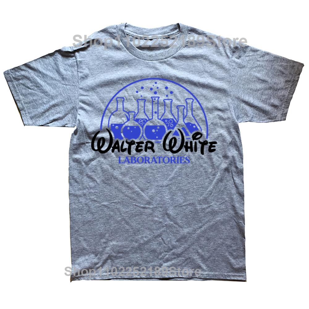 Men's Walter White Laboratories T Shirt Breaking Pinkman Bad Heisenberg Mr White Cotton Tops T-Shirts Breaking Bad Tees