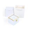 Luxury Rotating Acrylic Jewelry Box with Preserved Rose, Teddy Bear, and Birthday Cake Design