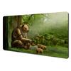 Forest Guardian Beast Gaming Mats Xxl Anime Mouse Pad Desk Mat Pc Accessories Keyboard Expansion Pads Rubber Antislip Base