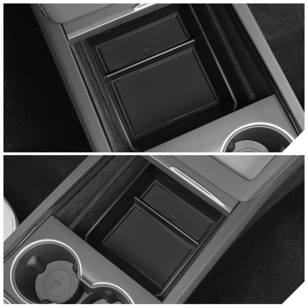 Pentru Tesla Model 3 Highland 2025 Cutie de Depozitare Consola Centrală Tavă Strat Inferior Aranjare Accesorii Auto