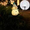 Waterproof Christmas Ground Lamp Solar Powered Solar Garden Light Snowman Landscape Lamp  Xmas