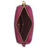 Coach Jamie 20 Gold Logo Nameplate Zipper Closure Pebbled Leather Camera Bag Crossbody Shoulder Bag Small Size Women’s Rose Pink