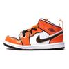 Air Jordan 1 Mid SE TD Turf Orange Baby Sneakers Black White BQ6933-802