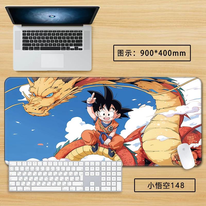 Neuer Schlichter Stil Son Goku Leder Mauspad Übergröße Animation Dragon Ball Kakarotto Kreative Computer Tastatur Büro Rutschfest Wasserdicht Tischmatte