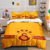 Gold Bedding Set with Logo Design Bedding Duvet Cover Set Duvet Cover Pillowcases (1 * Duvet Cover 2 * Pillowcases, without duvet insert)