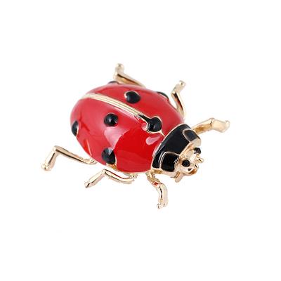 Spille Smaltate Coccinella Insetto Spilla Scarabeo Spilla Corsage Sciarpa Gioiello Regalo