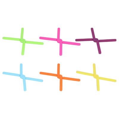 6er Set Silikon Tischset Faltbarer Topf Schüssel Teller Matte Hitzebeständiges Pad Handyhalter(Multi